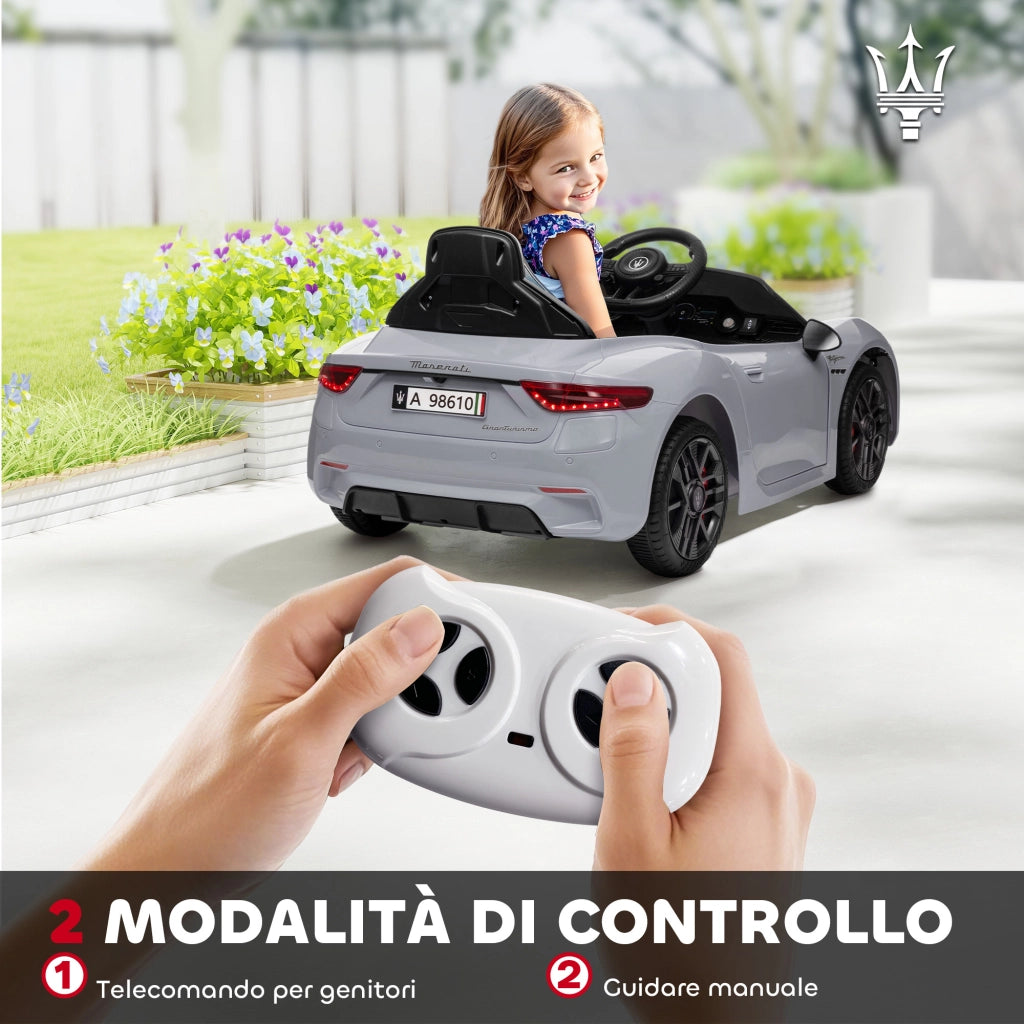 Macchina per Bambini 12V con Telecomando ¨C Minimal ¨C Grigio