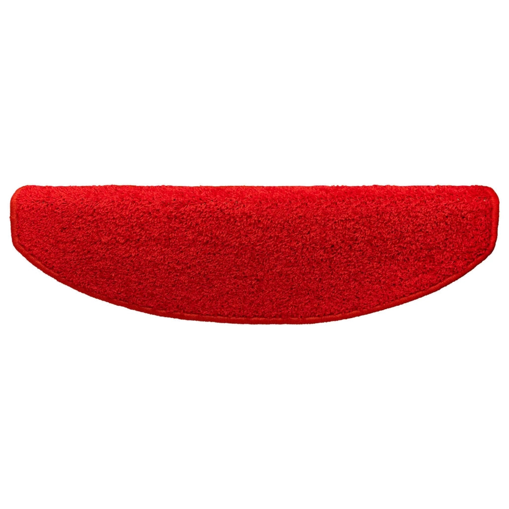 Tappetini per scale autoadesivi 15 pz | Gradini per Scale Rosso 80 x 24,5 x 3,5 cm