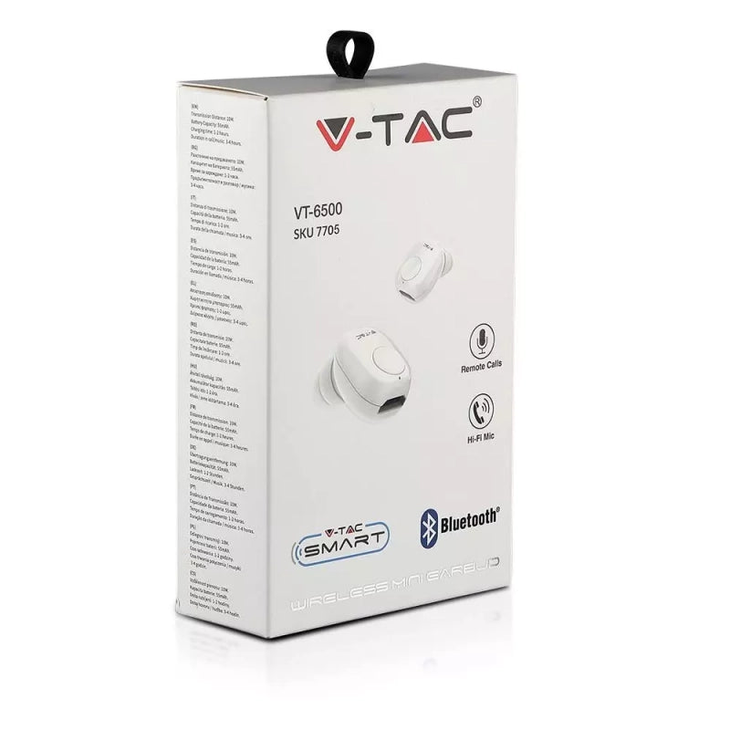 Auricolari Bluetooth 55Mah colore bianco