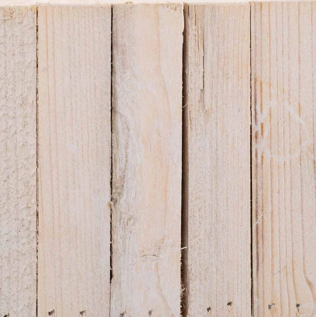 Set di 2 cestini rettangolari in legno marrone