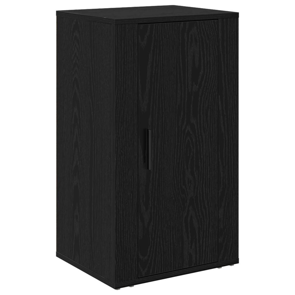 Credenza | Madia | Buffet da pranzo | Armadio da pranzo Rovere Nero 40 x 33 x 70 cm Legno multistrato