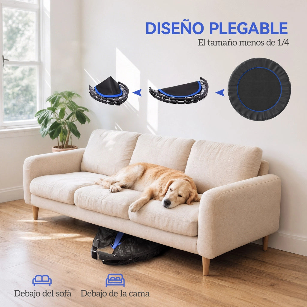 Letto a Soppalco Pieghevole ¨C Minimal ¨C Blu e Nero ?114 cm
