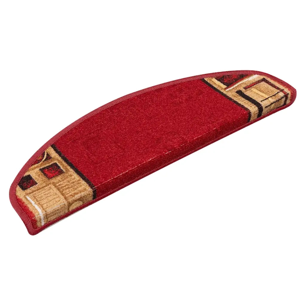Tappetini per Scale Autoadesivi 10 pz | Gradini per Scale 65x21x4 cm Rossi