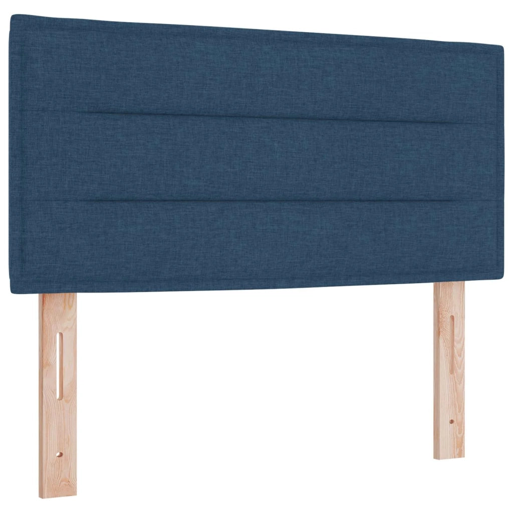 Letto box spring con materasso Blu 100 x 200 cm Tessuto 3451397
