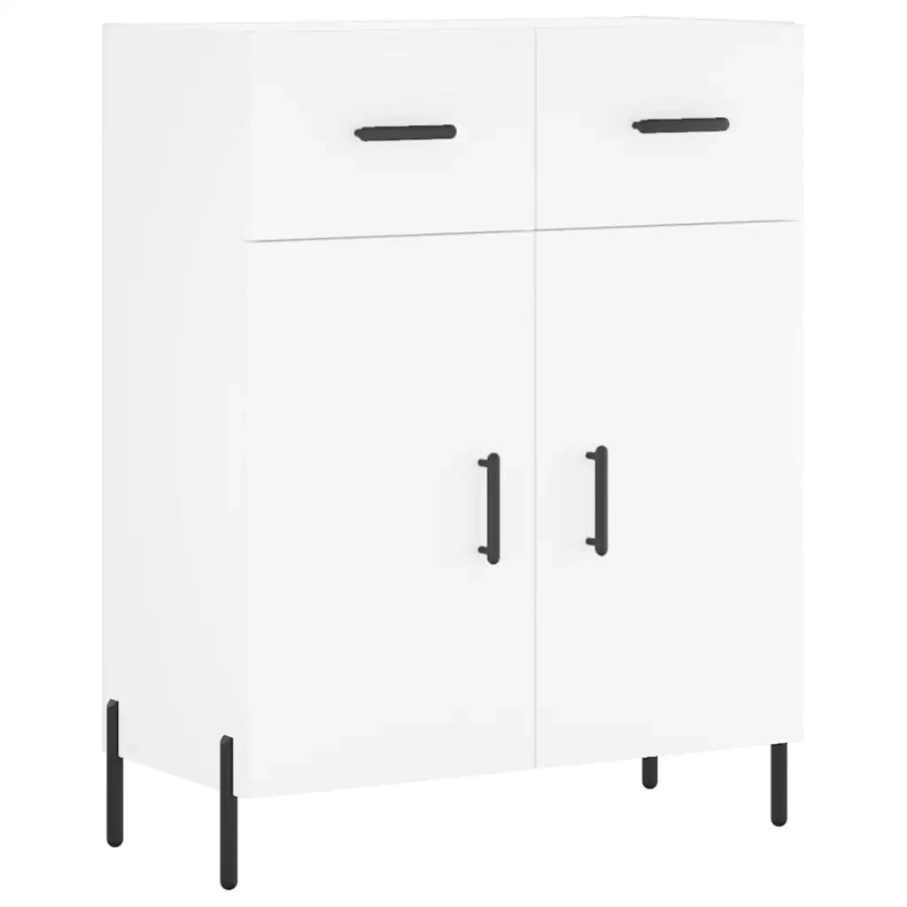 Credenza | Madia | Buffet da pranzo | Armadio da pranzo Bianca 69,5x34x180 cm in Legno Multistrato