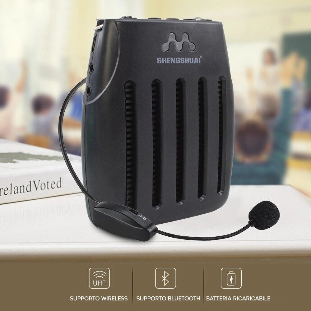 Amplificatore Vocale Portatile Archetto Animatore Usb Radio Fm Spettacoli SK-105