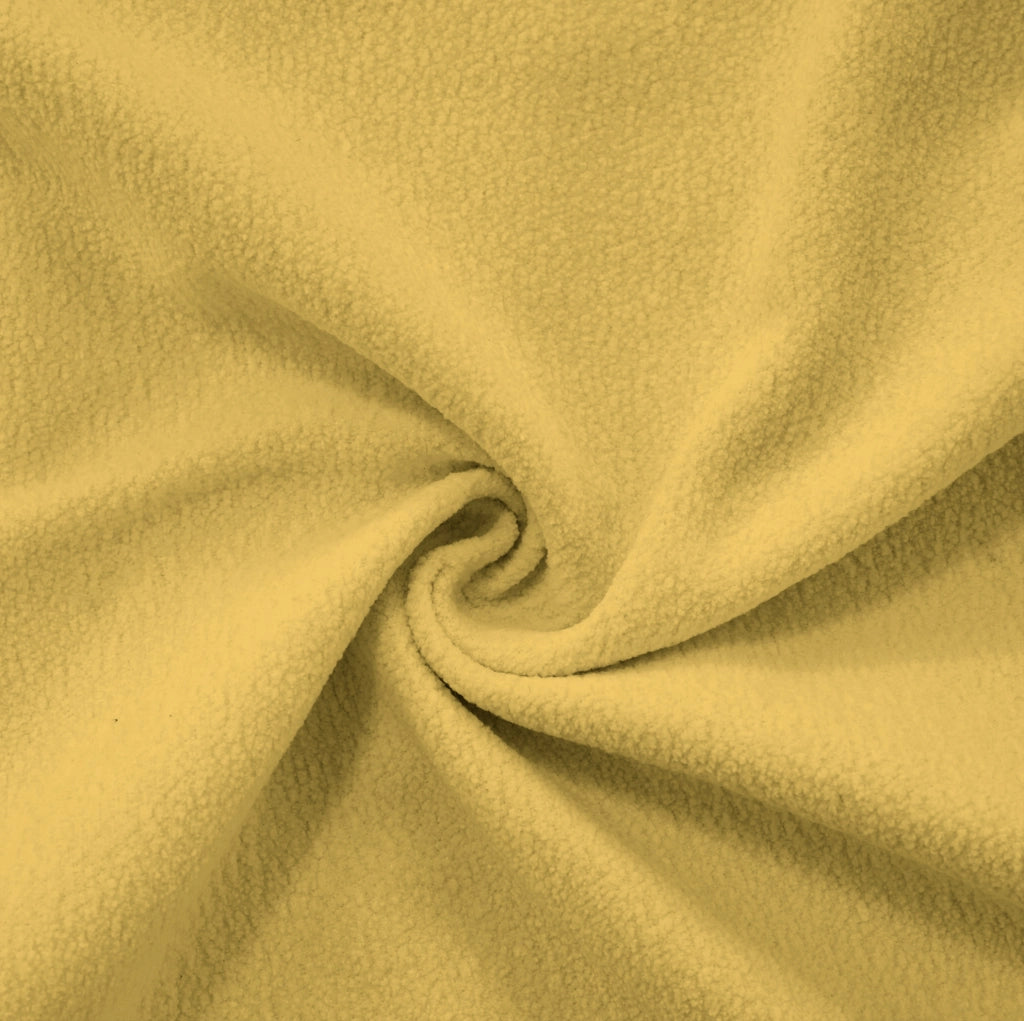 Divano modulare angolare a U 4 posti in tessuto vintage Chenille giallo con pouf mobile