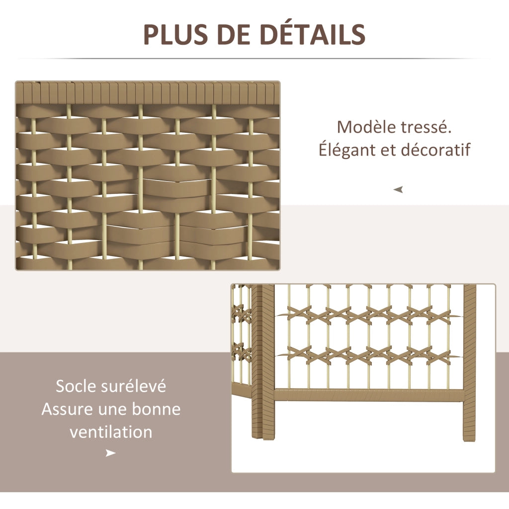 Paravento in legno 6 pannelli ¨C zephmum ¨C 240x170 cm naturale