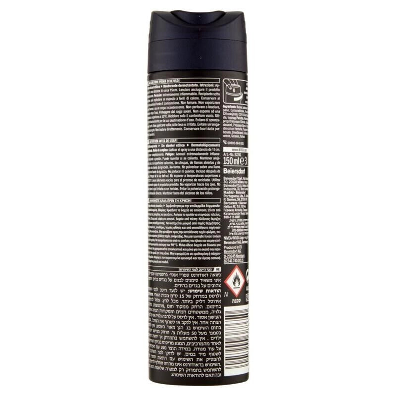 NIVEA DEODORANTE SPRAY 150 ML BLACK & WHITE