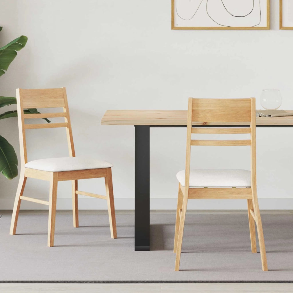 Sedie da pranzo 2 pcs Naturale 43 x 54 x 89 cm 42020440