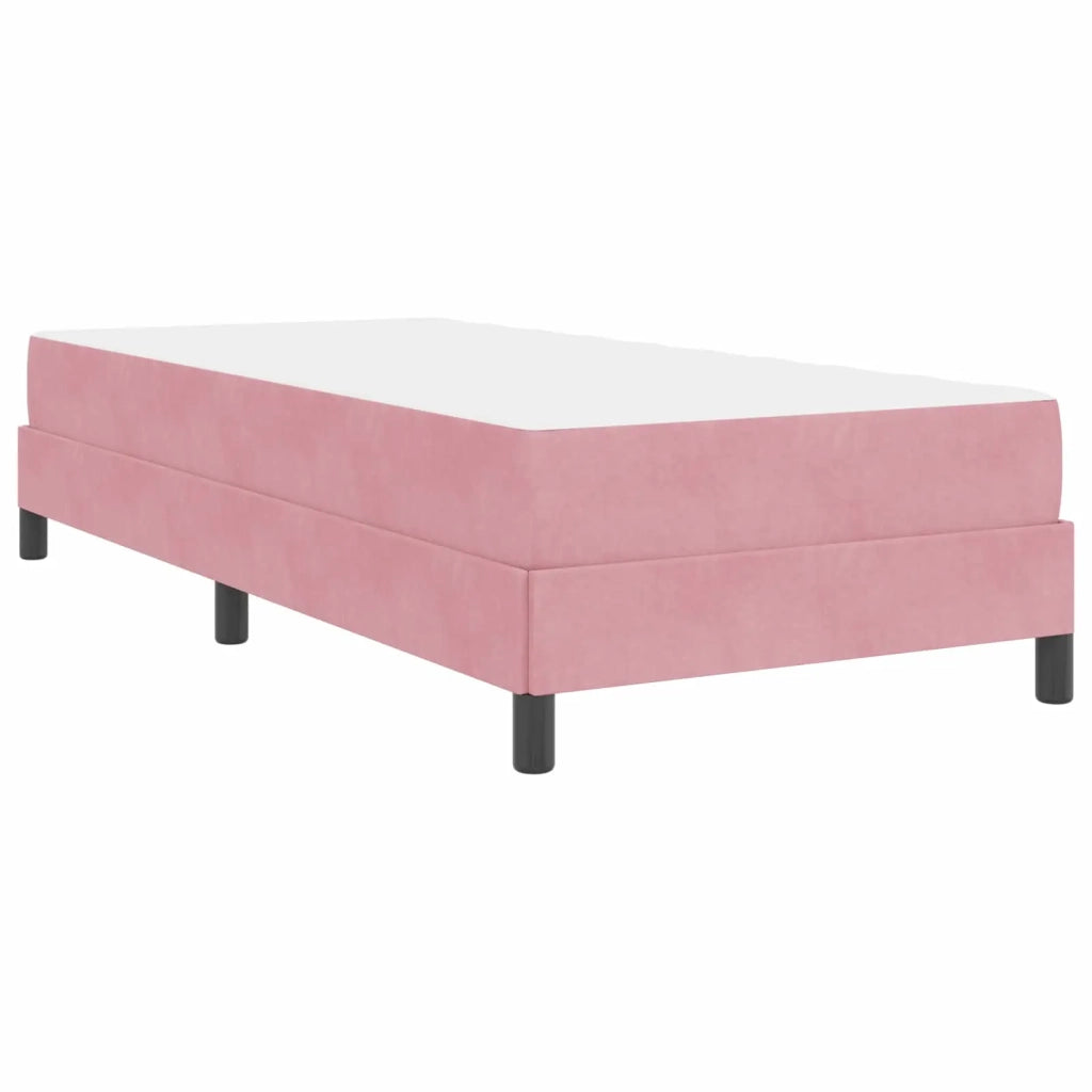 Letto a molle con materasso Rosa 80 x 200 cm Tessuto 3398658
