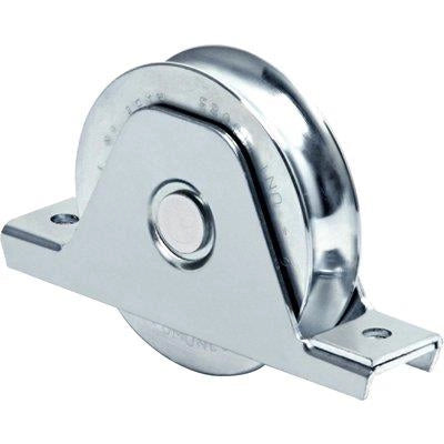 RUOTA CANCELLO A SALDARE GOLA TONDA 337 COMUNELLO - ZINCATA SUPPORTO INTERNO + CUSCINETTO MM 100- 2 pezzi
