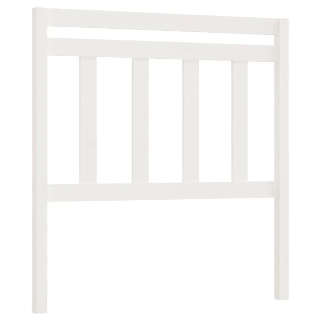 Testiera per Letto-Testata-Testiera Decorativa Bianca 106x4x100cm in Legno Massello di Pino 882185