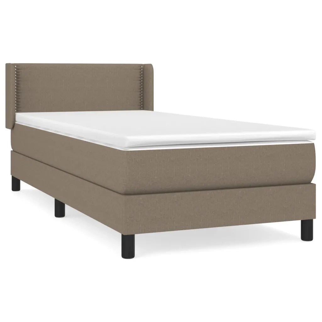 Giroletto a Molle con Materasso Tortora 90x200 cm inTessuto