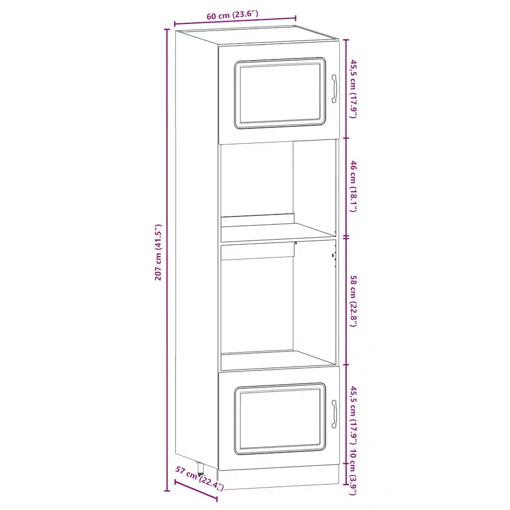 Set Mobili da Cucina 7 pz Kalmar Rovere Sonoma in Truciolato 3314734