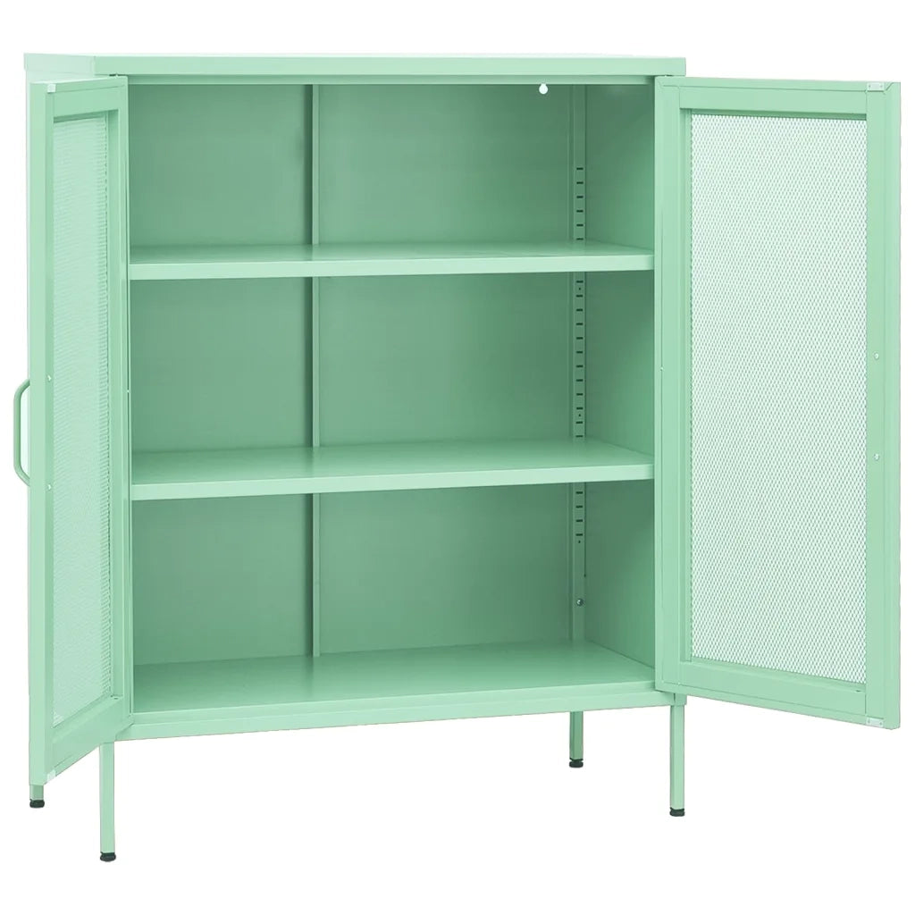 Armadio di stoccaggio dal design mint moderno 80 x 35 x 101,5 cm con ripiani regolabili in acciaio mint 02_0046867