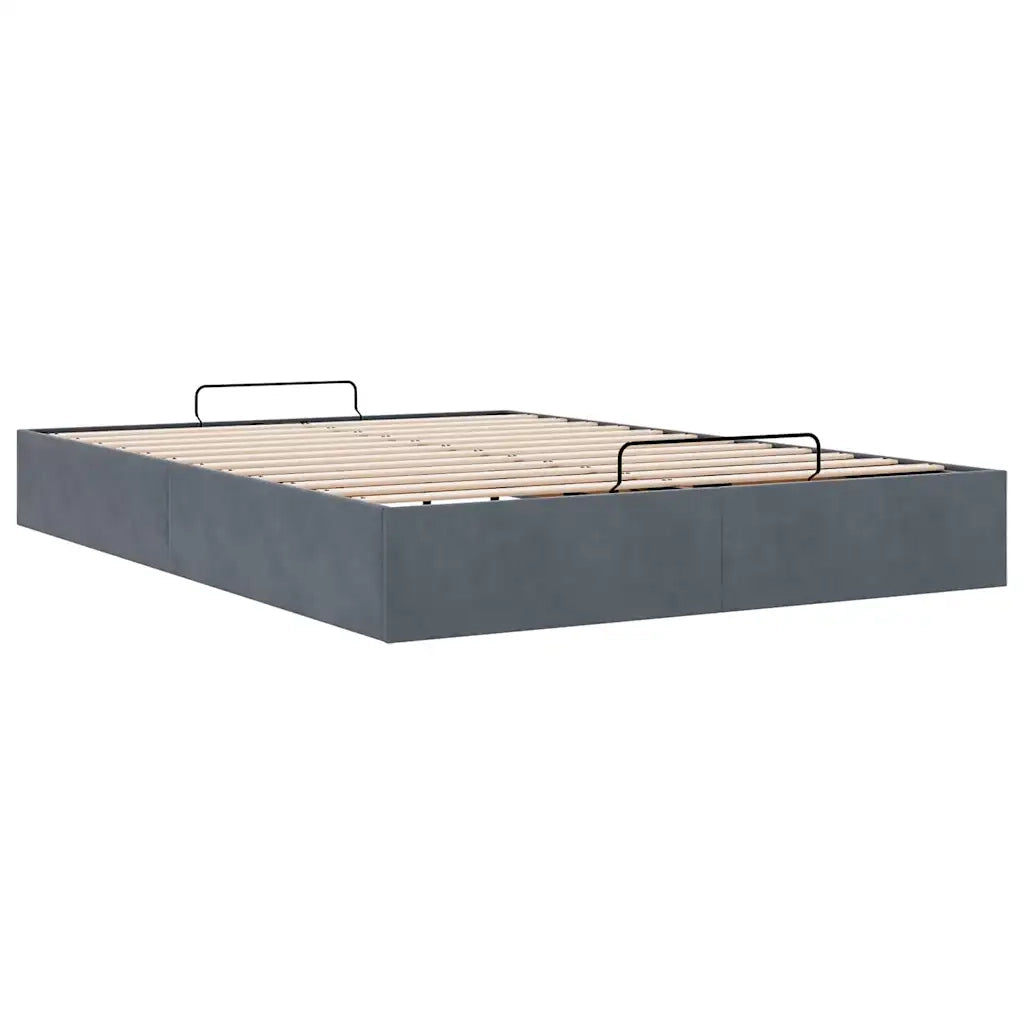 Letto matrimoniale | Letto per adulti | Struttura Letto Pouf senza Materasso 140x200 cm in Velluto