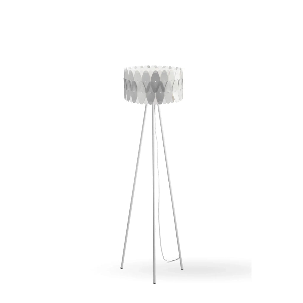Piantana Moderna Amanda Polilux ® Argento E Metallo 1 Luce E27