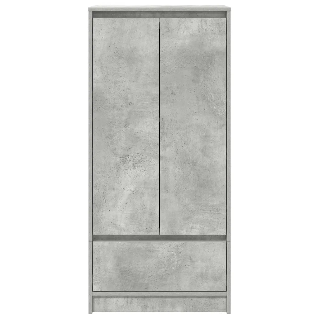 Armadio con Cassetto Grigio Cemento 55,5x34x119,5 cm Truciolato CFW5360246