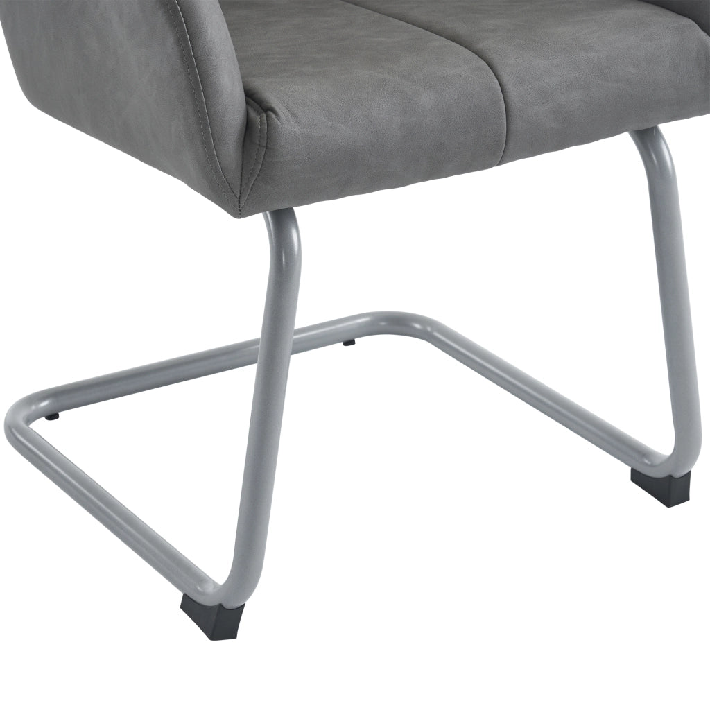 Sedia da Pranzo Set 4 Pezzi con Gambe in Metallo ¨C Xylo ¨C Grigio