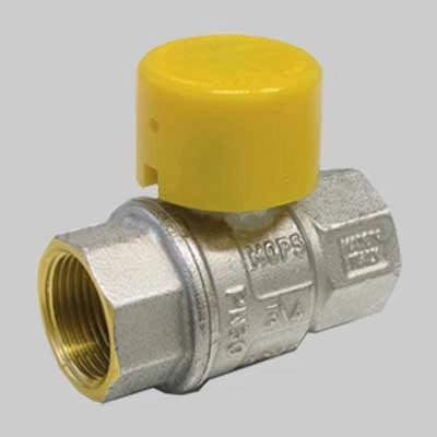 VALVOLA SFERA GAS F/F CON CAPPUCCIO PIOMBABILE  11/4 MOP5     TIEMME