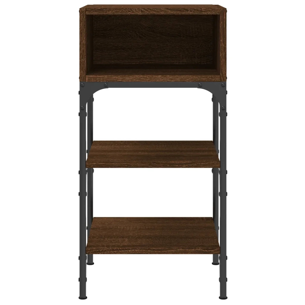 Comodini 2 pz-Set di 2 Tavolino da notte Rovere Marrone 35x34,5x70 cm in Legno Multistrato