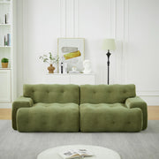 Divano 2 Posti Cloud con Braccioli Larghi e Bottoni ¨C MINIMAL ¨C Verde