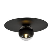 Plafoniera Emibig Solar 1 luce E14 nera dimmerabile