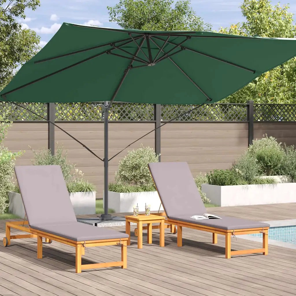 Ombrellone Verde 351 x 250 x 260 cm Poliestere e Alluminio 42003344