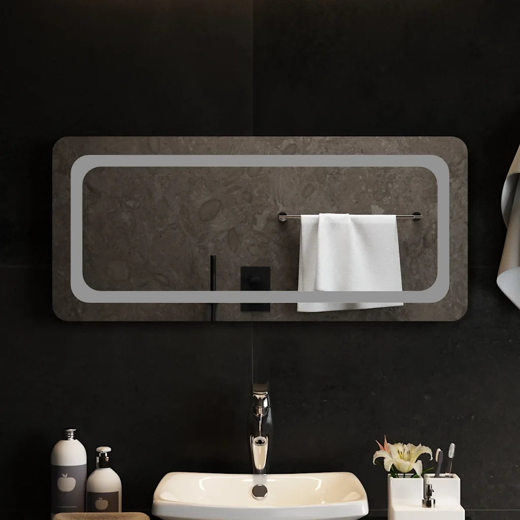 Specchio da Bagno | Specchio decorativo con Luci LED 90x40 cm