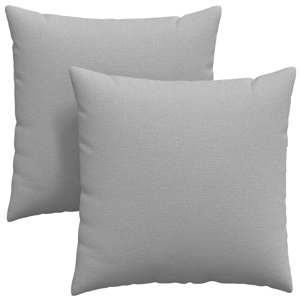 Cuscini da Divano 2 pcs Grigio Nuvola 60 x 60 cm Tessuto 42014010