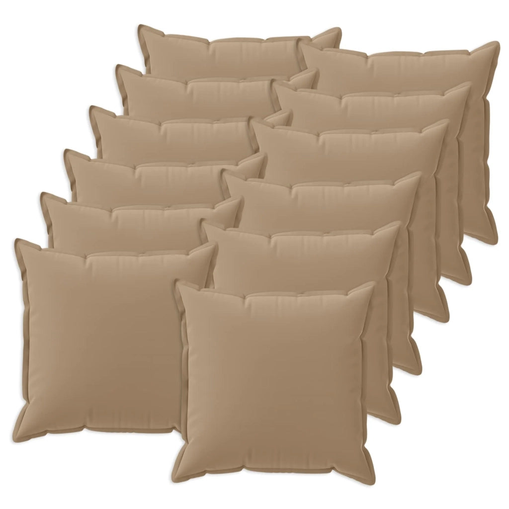 Federa 12 pz HOUTEN Tortora 50 x 50 cm Poliestere 919233