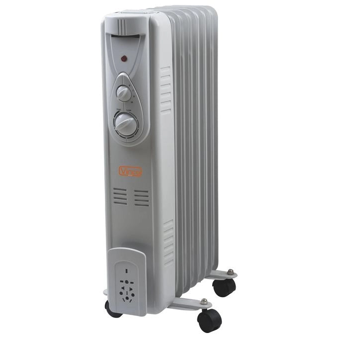 Vinco 70500 stufetta elettrica Interno Grigio 1000 W Riscaldatore ambiente elettrico a olio