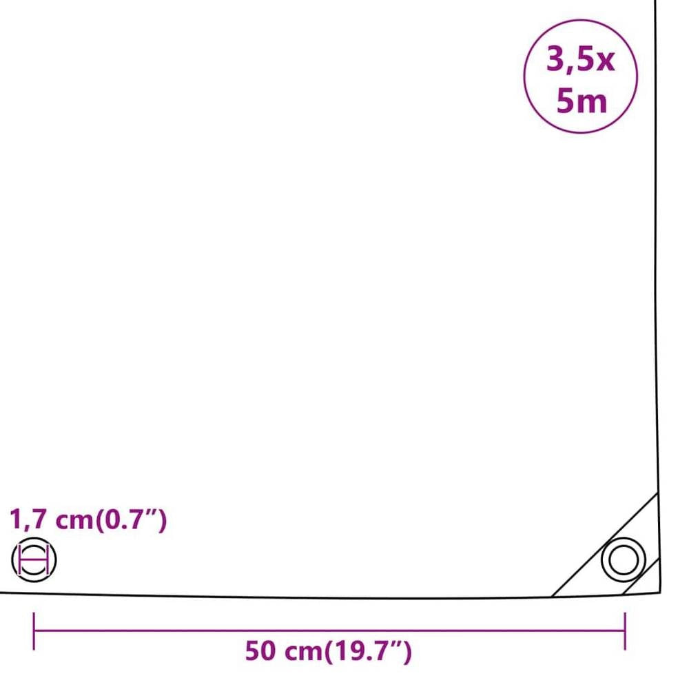 Tarpaulin 650 G/square Meter 3.5x5 M