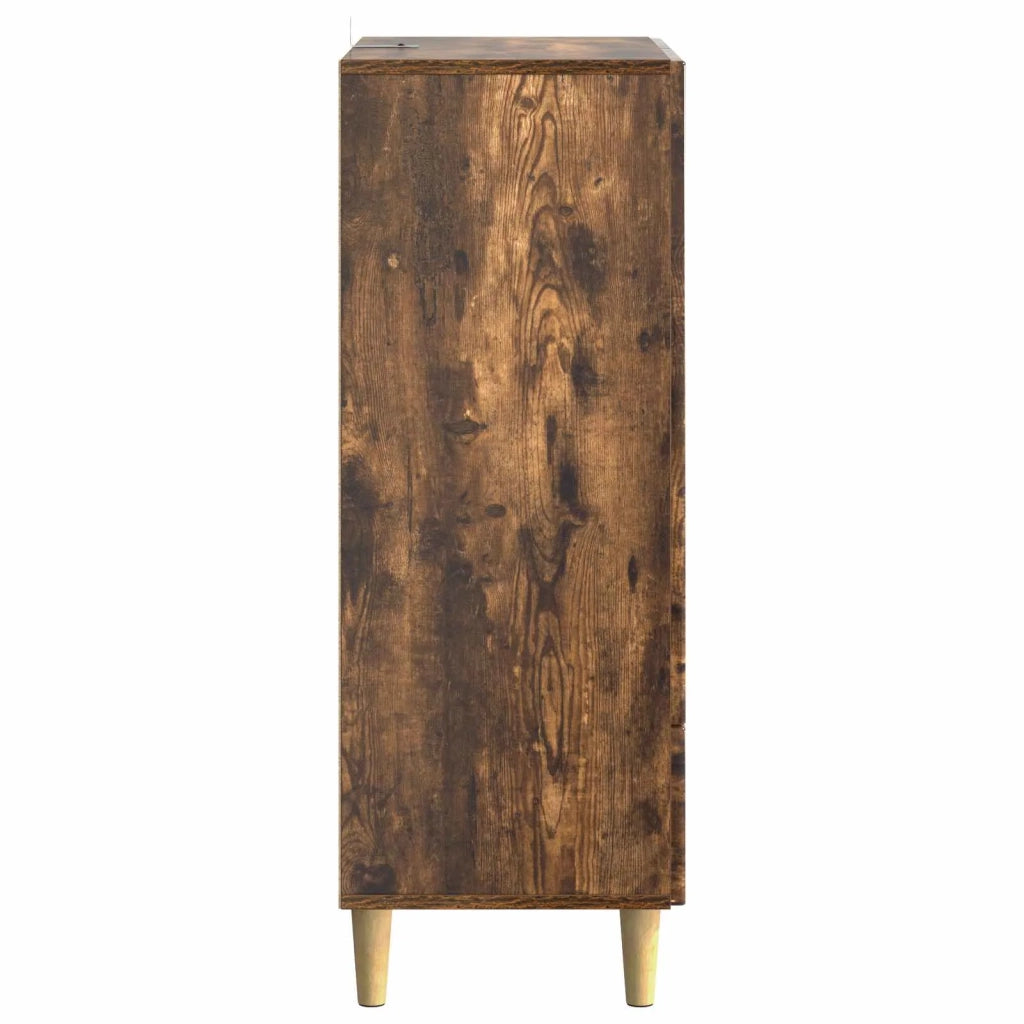 Credenza | Madia | Buffet da pranzo | Armadio da pranzo Rovere Fumo 66 x 34,5 x 95 cm Legno ingegnerizzato