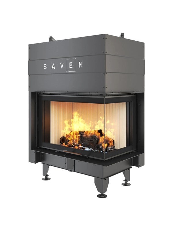 Caminetto ad angolo Inserto Apertura destra Energy Up 75x50x47 (15,1 kW) ECO