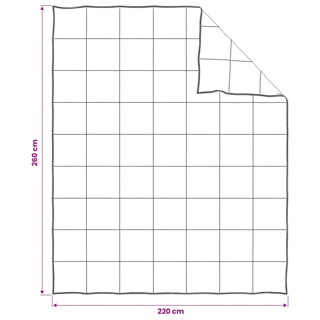 Set di Piumoni Bianco 260 x 220 cm Poliestere, Bamboo 3432768