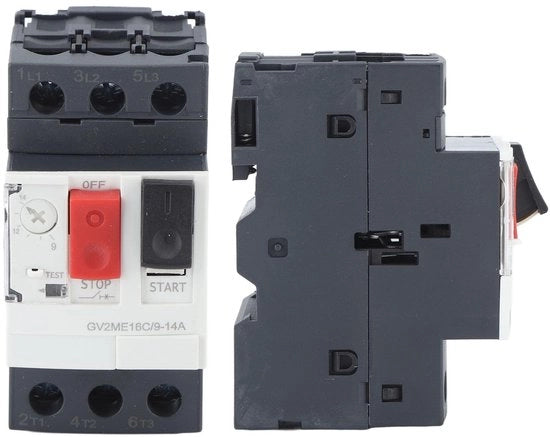 Motorstroomonderbreker 35 mm Geleiderail - Overaccoppiamento/Schermatura Contro Cortocircuito - Tipo di Comando a Pulsante - AC 690V - 6KV Resistenza a Impulsi - Materiale ABS - Interruttore di Protezione