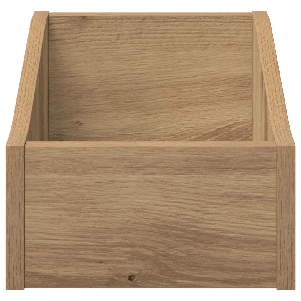 Scatola per dischi LP 2 pz Rovere Artigianale 23 x 33 x 16 cm 8012793