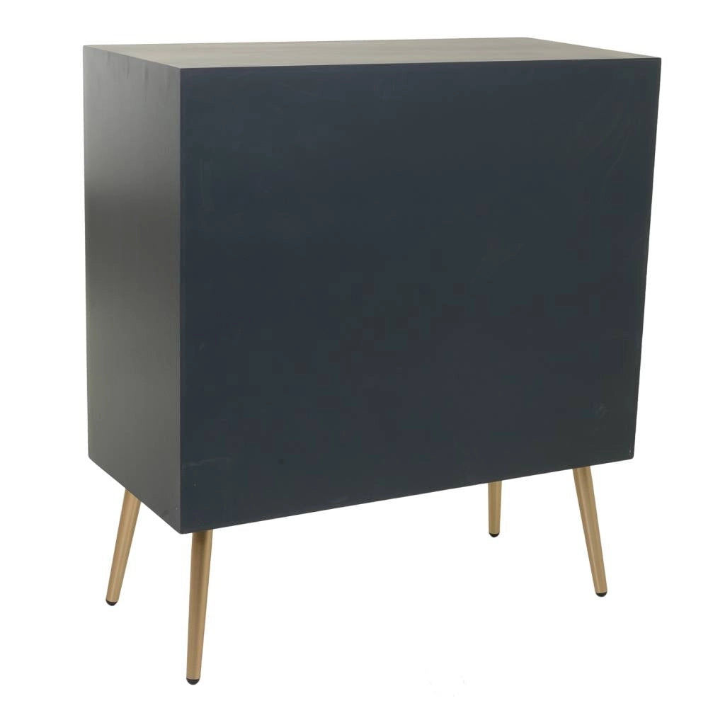 Mobile da ingresso in legno e metallo 75x37x84,5