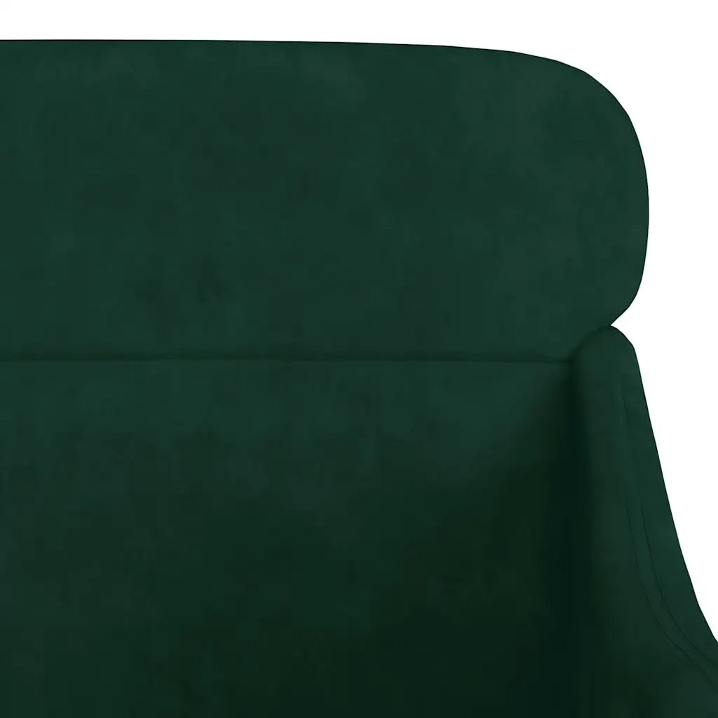 Divano Sedia-Poltrona Verde Scuro 63x76x80 cm Velluto