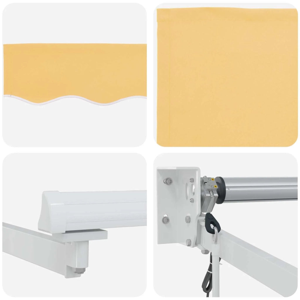 Tenda retrattile Sabbia 3,5 x 2,5 m Poliestere e Metallo 3425956