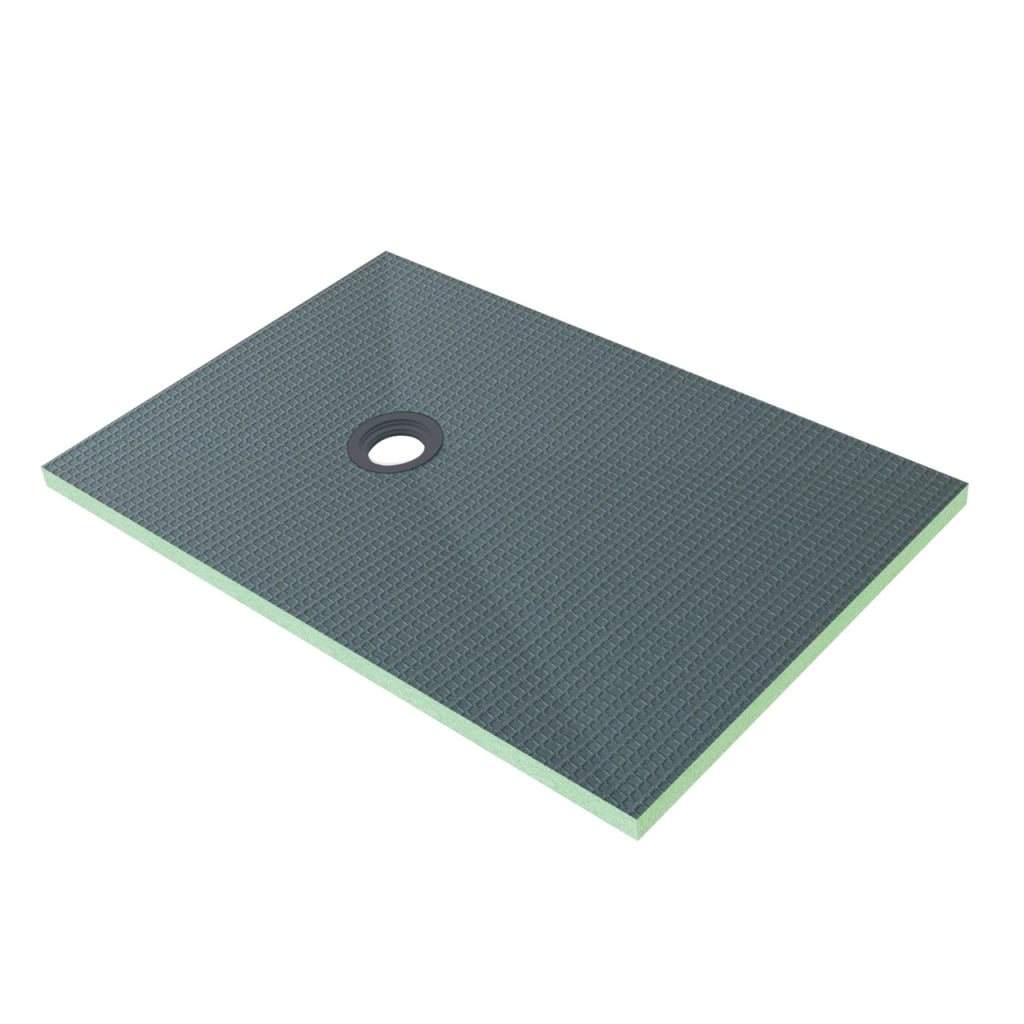 Piatto Doccia Pronto da Piastrellare in Estruso Rigida Polistirene Tagliabile Isolamento per Bagno Dimensione 80x140X4 cm Sifone Piletta incluso