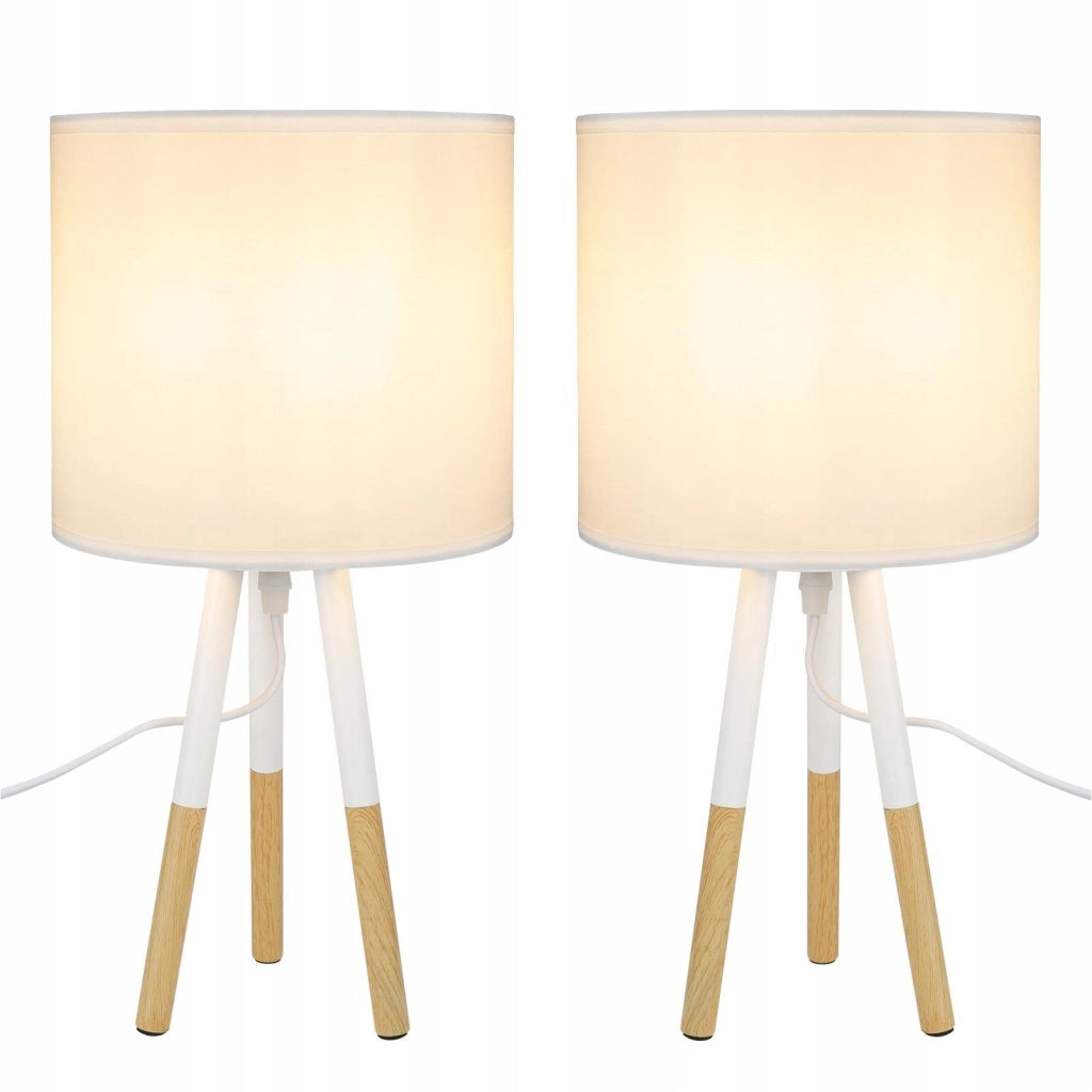 ZMH Lampada da tavolo LED E27 per camera da letto comodino