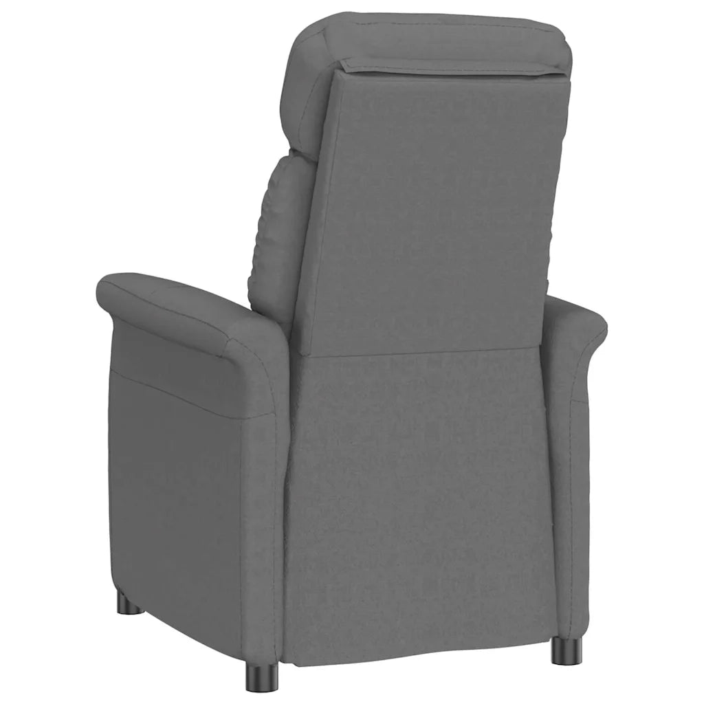Poltrona-Divano Sedia-Poltroncina Grigio scuro Microfibra