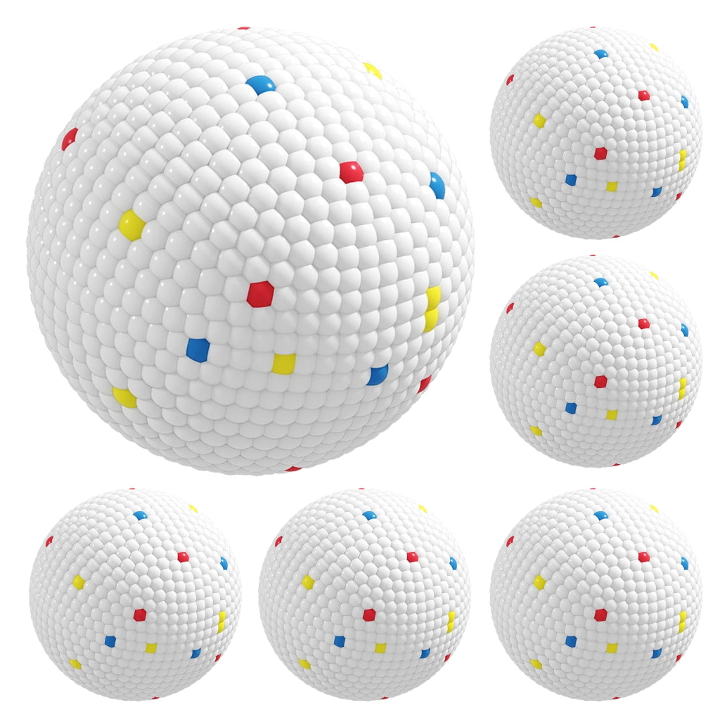 Lot de 6 Balles pour Chien en ETPU Ø58mm Blanc