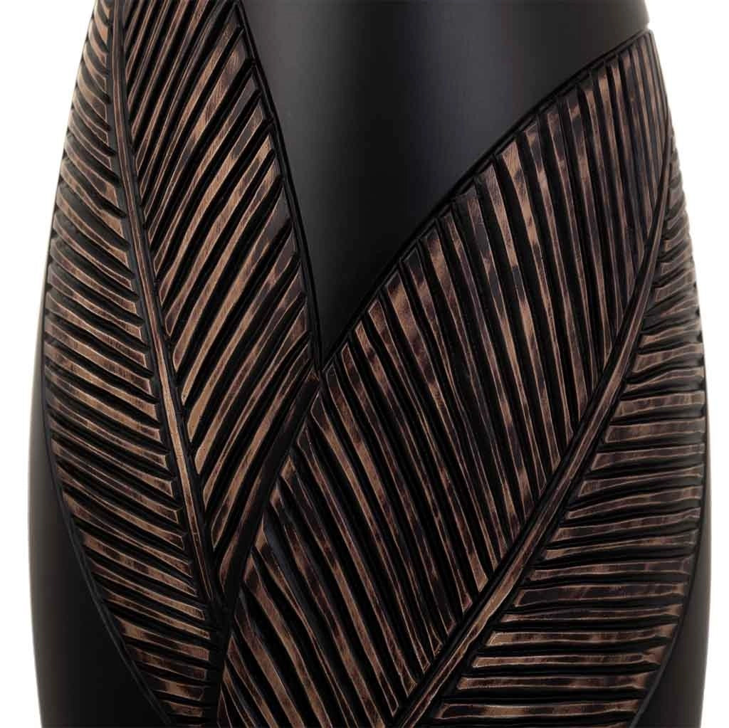 Vaso in poliresina marrone 18x18x35h