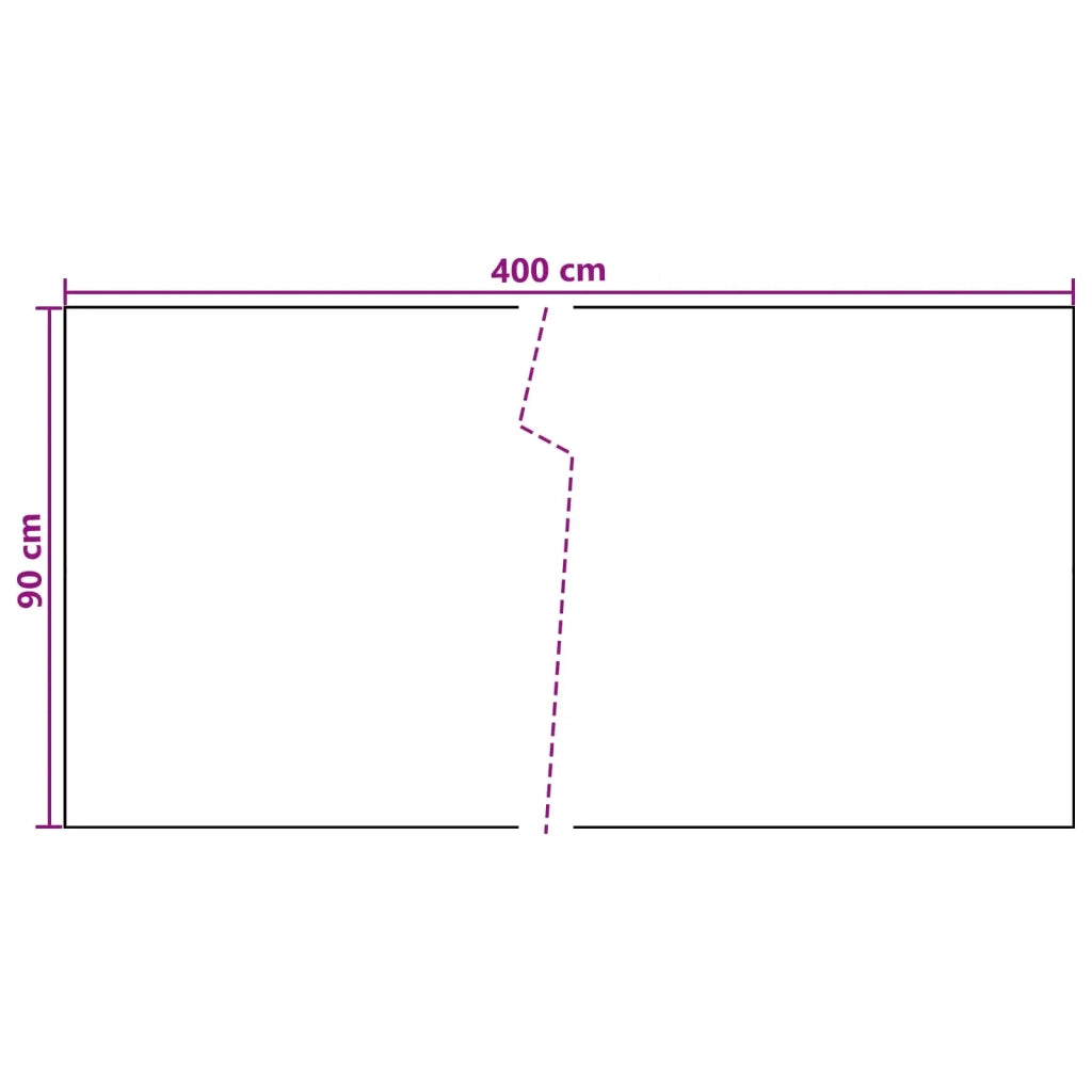 Schermo da balcone Grigio Scuro 400 x 90 cm polyrattan 42032616