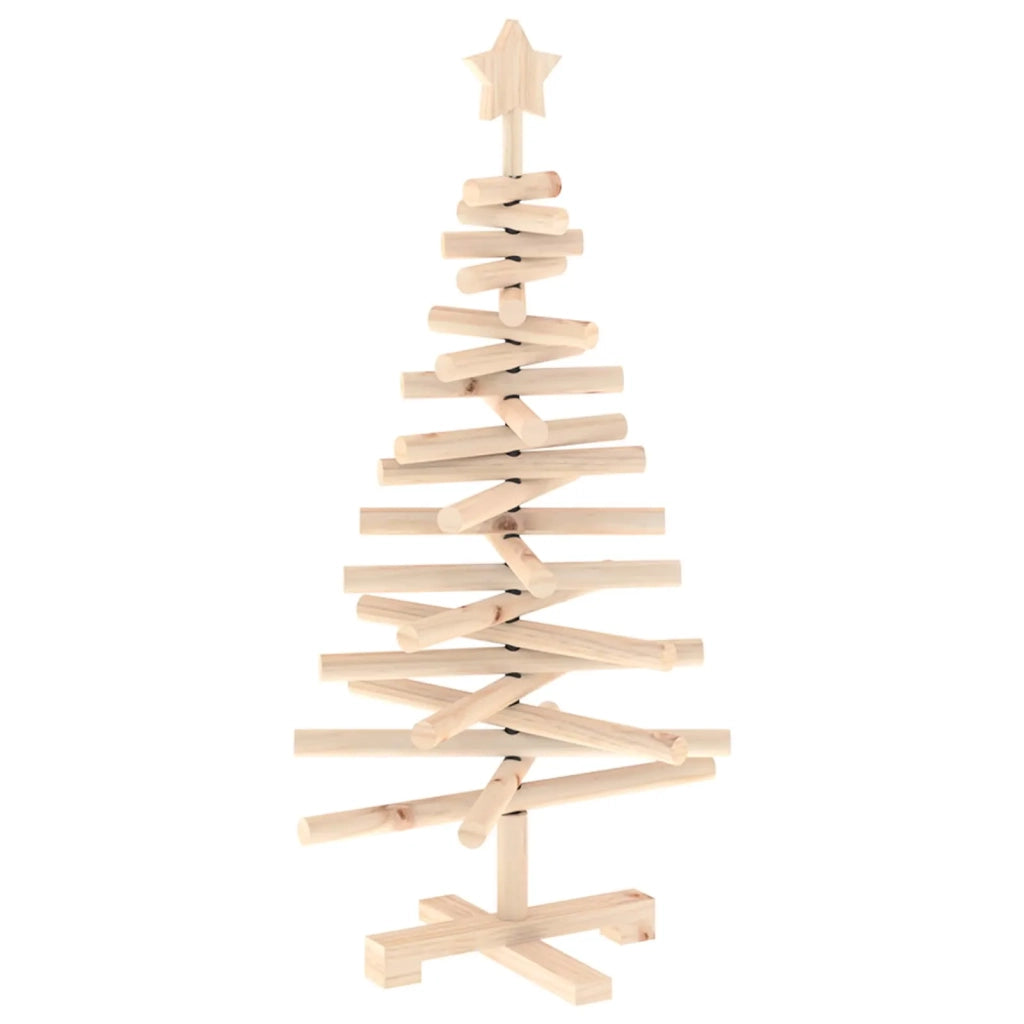 Albero di Natale in legno KOTKA 90 cm Legno Massello di Pino 42051516