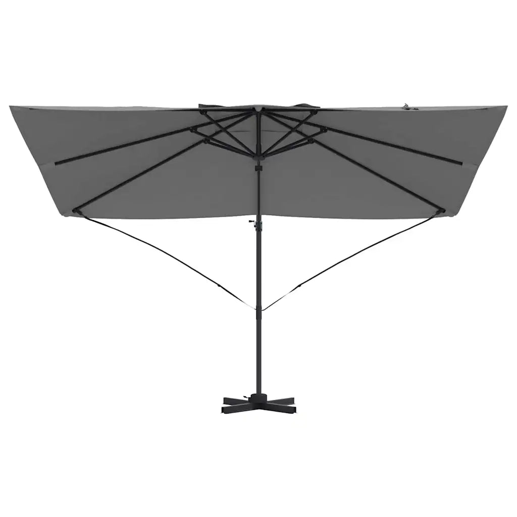 Ombrellone Antracite 351 x 250 x 260 cm Poliestere e Alluminio 42003345